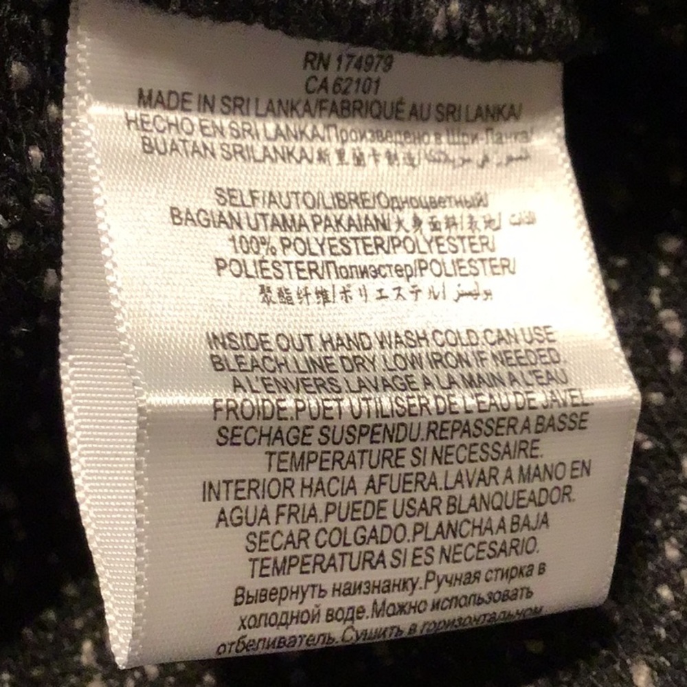 Bcbgeneration Black And Gray Patterned Zip Sweate… - image 5